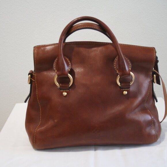 Dooney & Bourke Brown Florentine Vacchetta Leather shoulder Bag - Picture 4 of 11